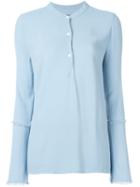 Raquel Allegra 'henley' Blouse, Women's, Size: 1, Blue, Rayon