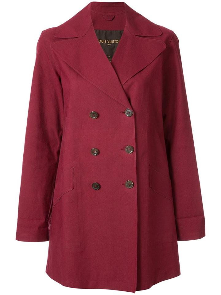 Louis Vuitton Pre-owned Louis Vuitton Damier Trench Coat - Red