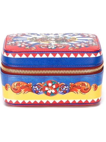 Dolce & Gabbana Carretto Siciliano Print Vanity Case