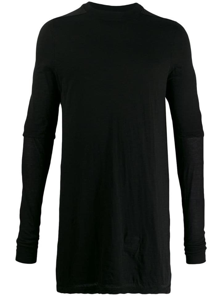 Rick Owens Drkshdw Layered Long-line Knit Top - Black