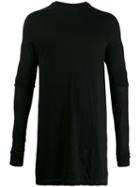 Rick Owens Drkshdw Layered Long-line Knit Top - Black