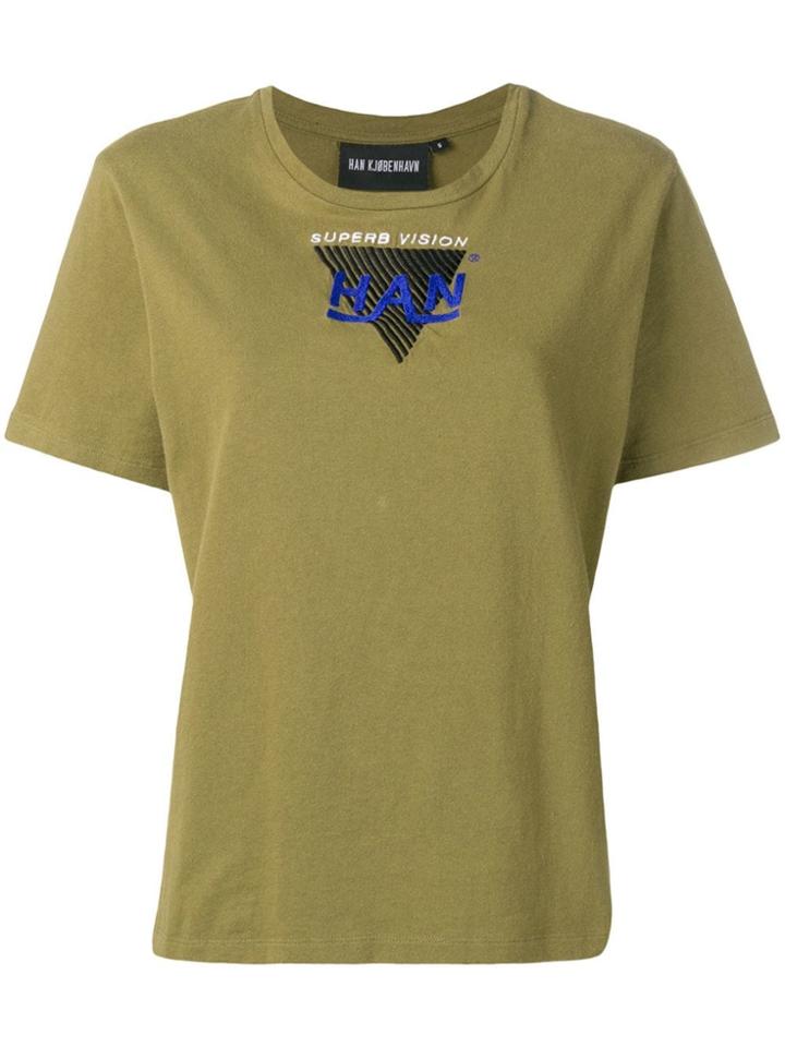 Han Kj0benhavn Embroidered Logo T-shirt - Green