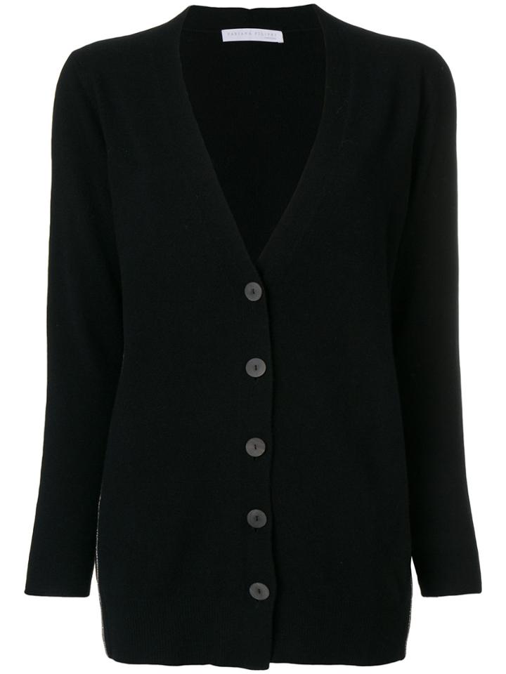Fabiana Filippi V-neck Button Cardigan - Black