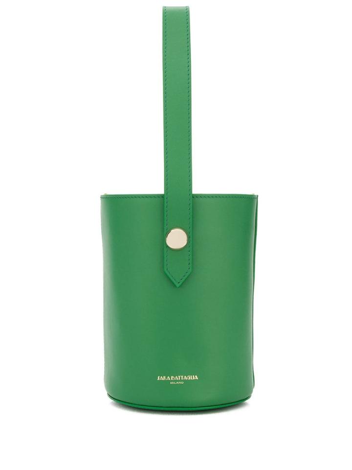Sara Battaglia Small Katy Bucket Bag - Green