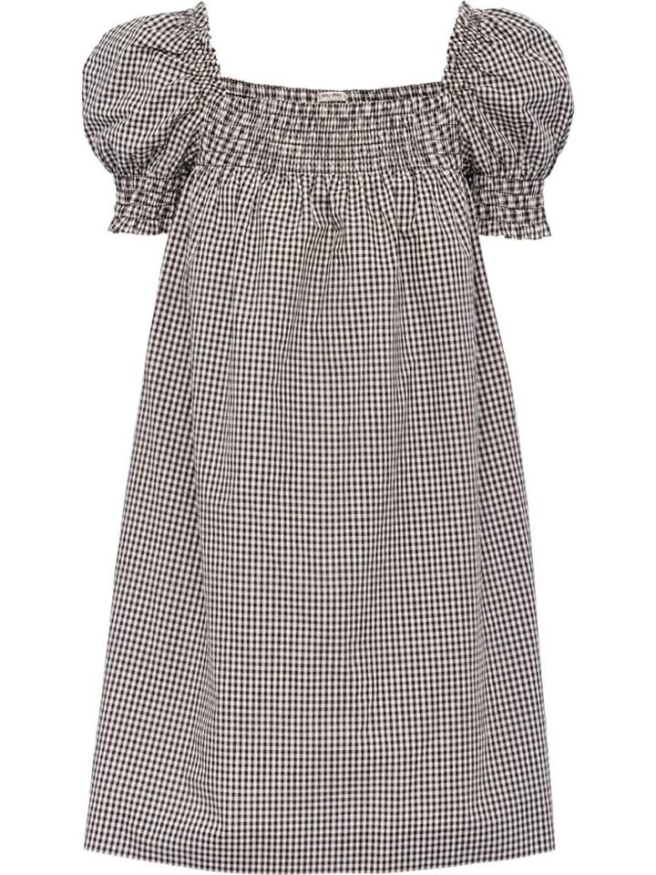 Miu Miu Cotton Poplin Dress - Black