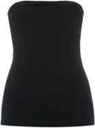 Antonio Berardi Strapless Top, Women's, Size: 38, Black, Rayon/spandex/elastane/silk