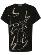Yohji Yamamoto - Splattered T-shirt - Men - Cotton - 3, Black, Cotton