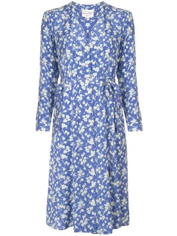 Hvn Lauren Midi Dress - Blue