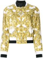 Versace Baroque Print Bomber Jacket - White