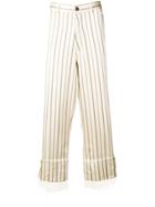 Ann Demeulemeester Striped Trousers - Neutrals