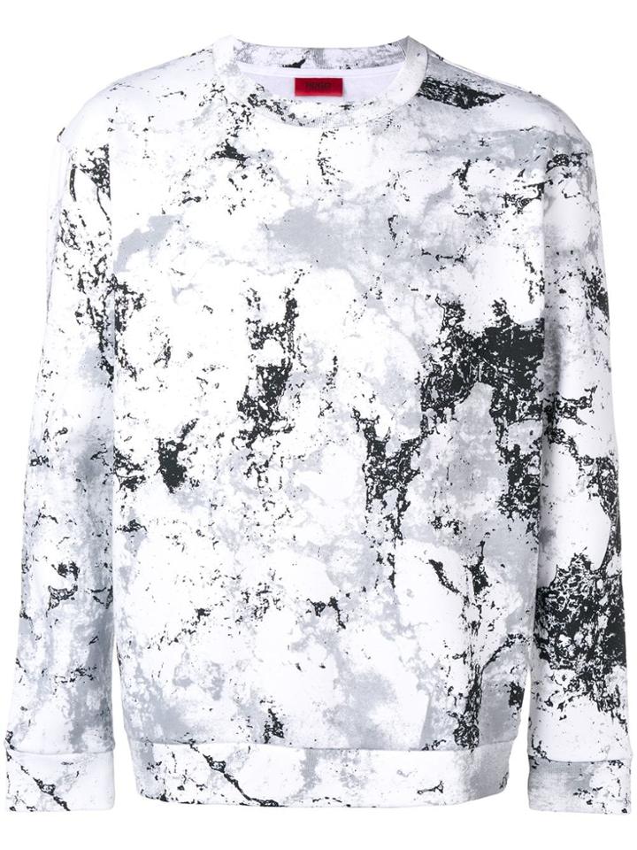 Boss Hugo Boss Patterned Sweatshirt - White
