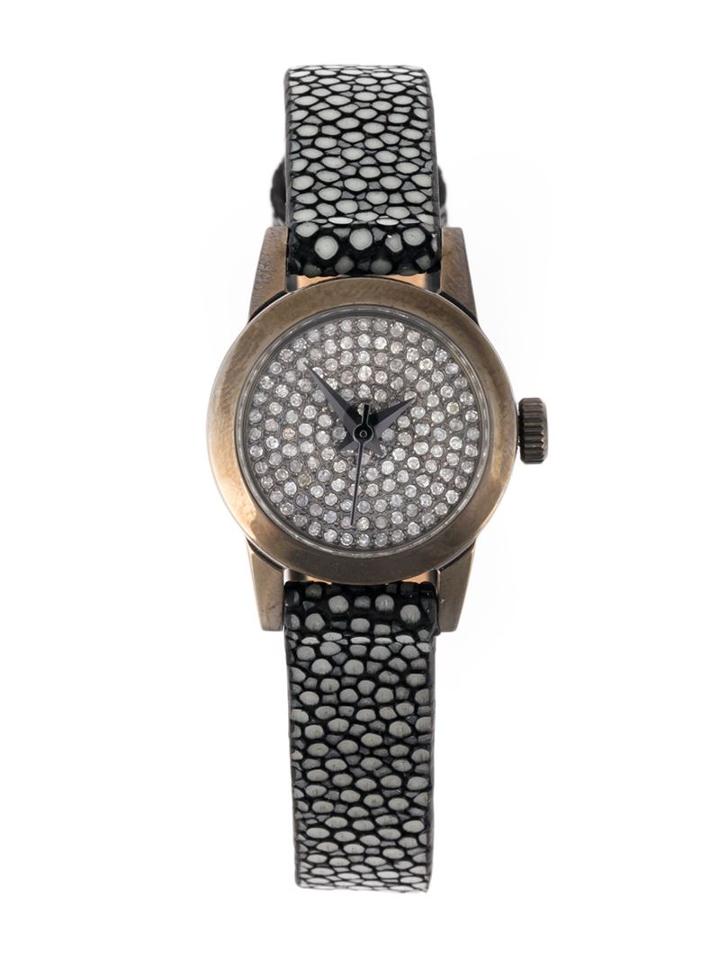 Christian Koban Cute Diamond Watch, Women's, Grey, Diamond/stingray/stainless Steel
