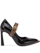 Fendi Mary Jane Fframe Court Shoes - Black