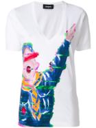 Dsquared2 Boy Scout Printed T-shirt - White