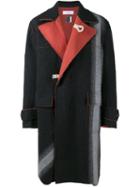 Facetasm Striped Detail Coat