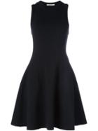 T By Alexander Wang Racerback Flared Dress, Women's, Size: Medium, Black, Rayon/cotton/polyester/spandex/elastane