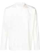 Homme Plissé Issey Miyake Grandad Collar Shirt - White