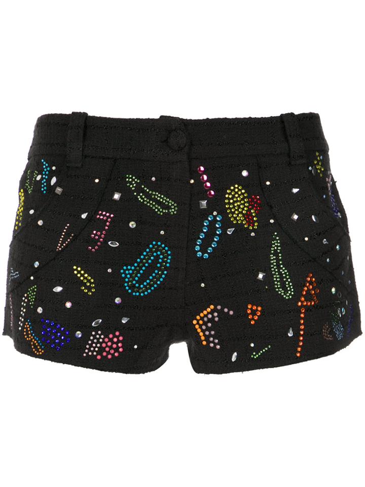 Andrea Bogosian Embellished Shorts - Black