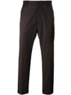 Pence Front Pleat Trousers, Men's, Size: 46, Brown, Virgin Wool