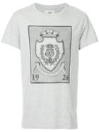 Kent & Curwen Crest Print T-shirt - Grey