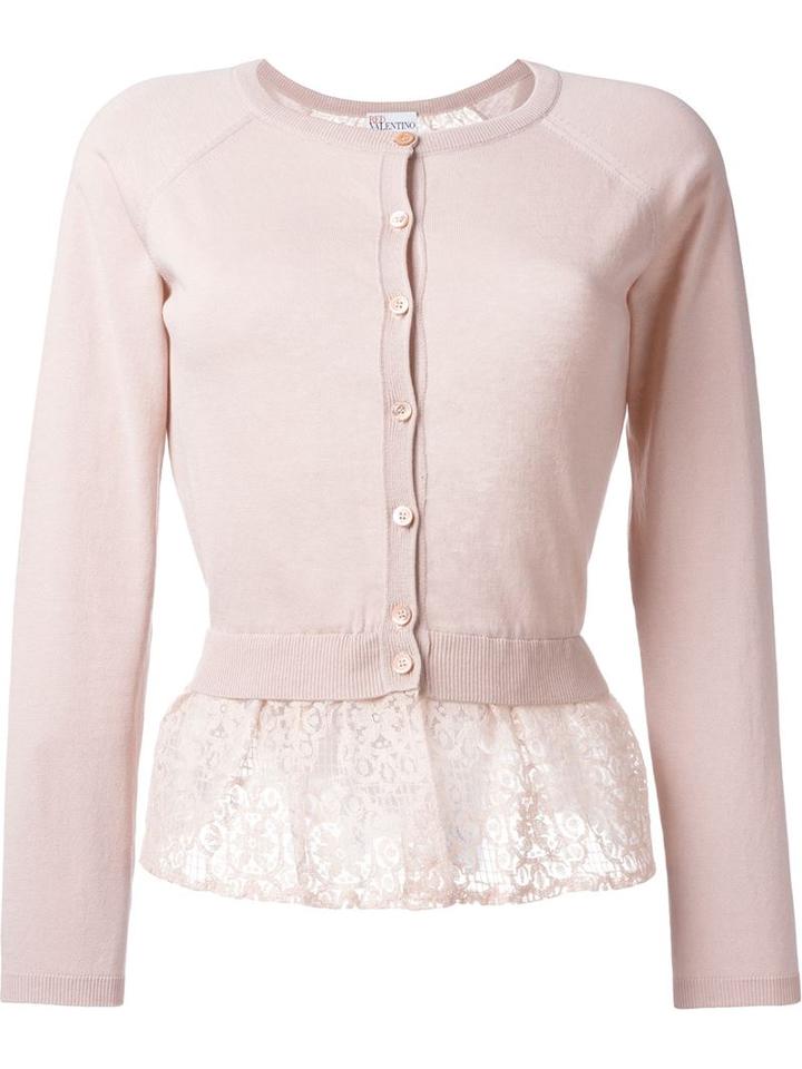 Red Valentino Lace Layer Cardigan