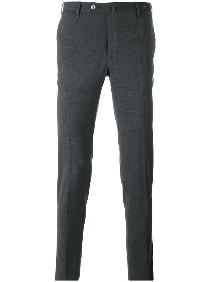 Pt01 - Tailored Pants - Men - Polyester/spandex/elastane/virgin Wool - 48, Grey, Polyester/spandex/elastane/virgin Wool