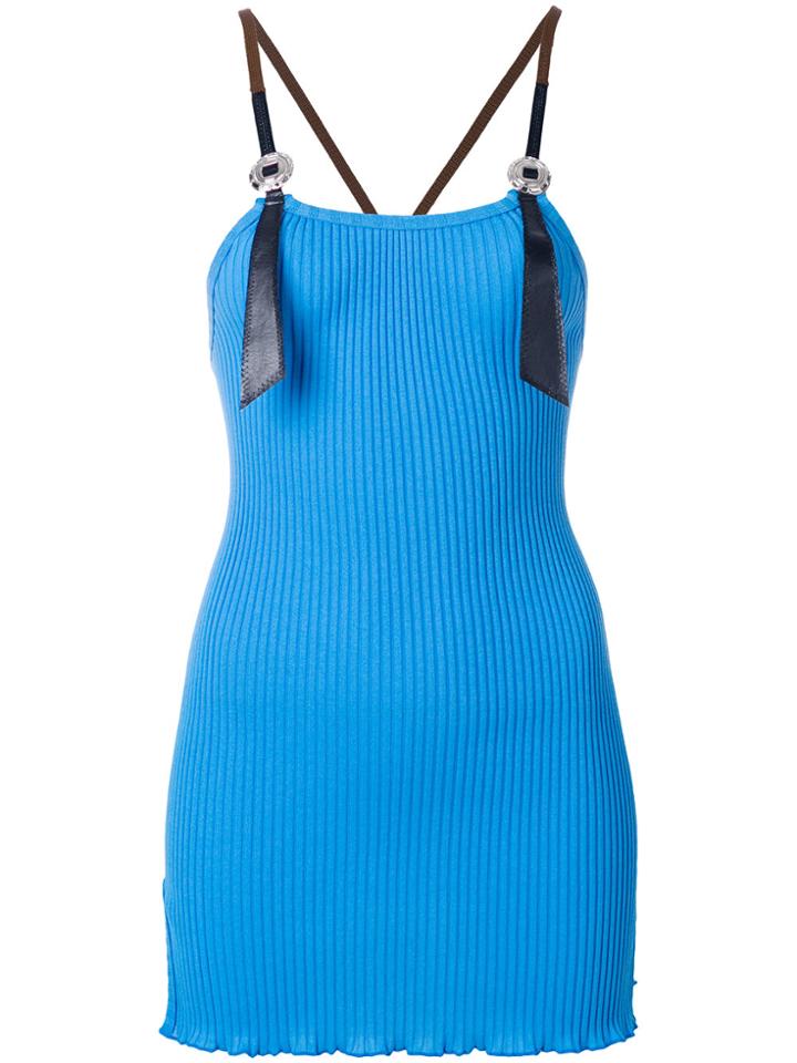 Toga Pulla Ribbed Tank Top - Blue