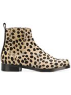 Joseph Leopard Print Ankle Boots - Nude & Neutrals