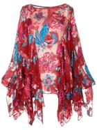 Romance Was Born Xanadu Floral Blouse - Red