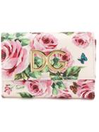 Dolce & Gabbana Rose Print Continental Wallet - Pink & Purple