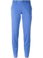 Pt01 Slim Chino Trousers, Women's, Size: 46, Blue, Cotton/spandex/elastane