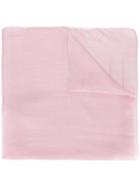 Chanel Vintage Logo Embroidered Scarf, Pink/purple