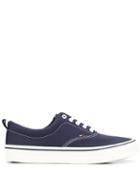 Tommy Jeans Flat Lace-up Sneakers - Blue