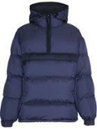 Burberry Down-filled Anorak With Detachable Mittens - Blue