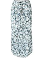 Fendi Pre-owned Floral Print Skirt - Blue