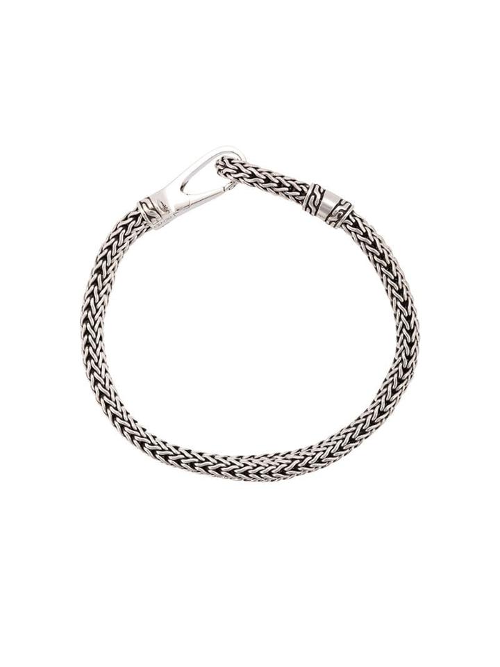 John Hardy Silver Classic Chain Bracelet With Hook Clasp - Metallic