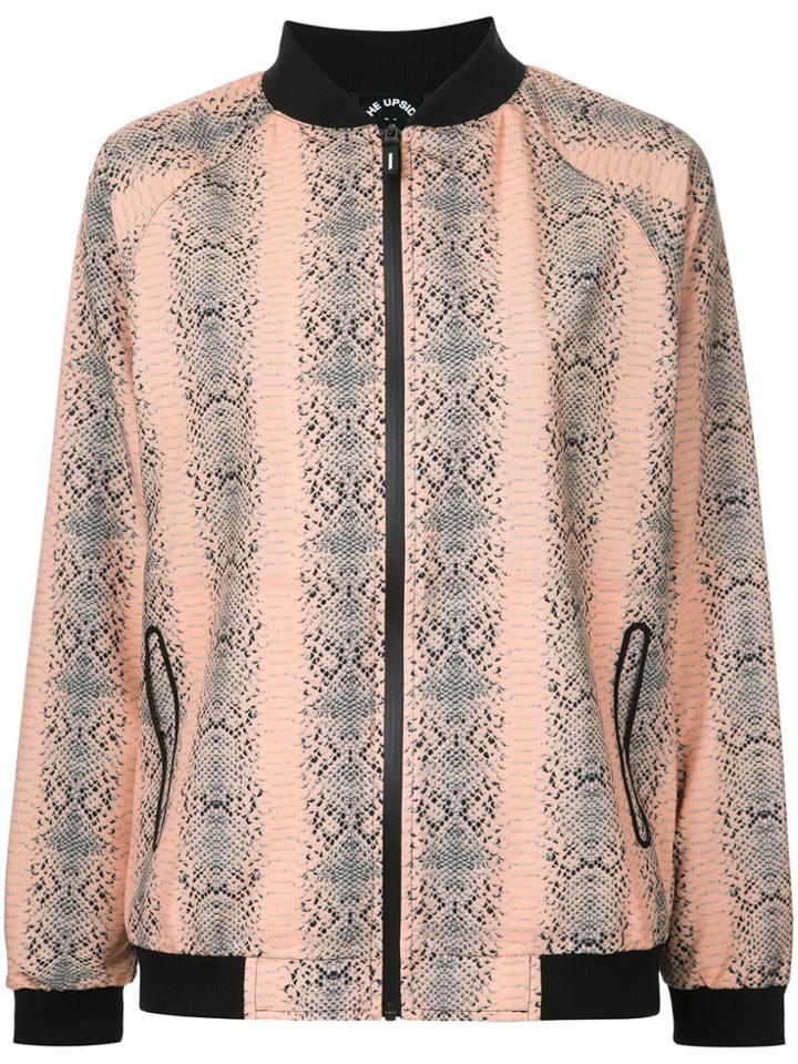The Upside Pyhton Print Sports Jacket - Yellow & Orange