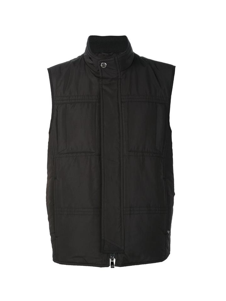 Corneliani Pocketed Zip Up Vest