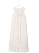 Caffe' D'orzo - Tabita Printed Folk Dress - Kids - Cotton/viscose - 14 Yrs, Girl's, Nude/neutrals
