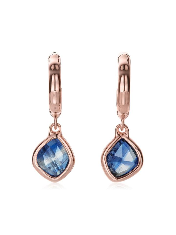 Monica Vinader Rp Siren Mini Nugget Hoop Kyanite Earrings - Gold