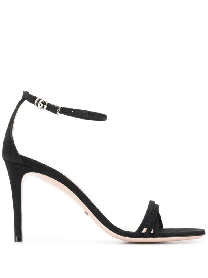 Gucci Open Toe Stiletto Sandals - Black