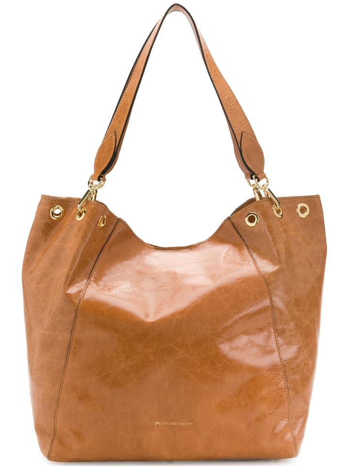L'autre Chose Wide Shoulder Bag - Brown