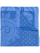 Etro - Paisley Scarf - Women - Silk/wool - One Size, Blue, Silk/wool