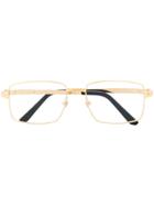 Cartier Thin Square Frame Glasses - Gold
