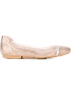 Hogan Contrast Stripe Ballerinas
