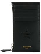 Givenchy Star Patch Zipped Cardholder - Black