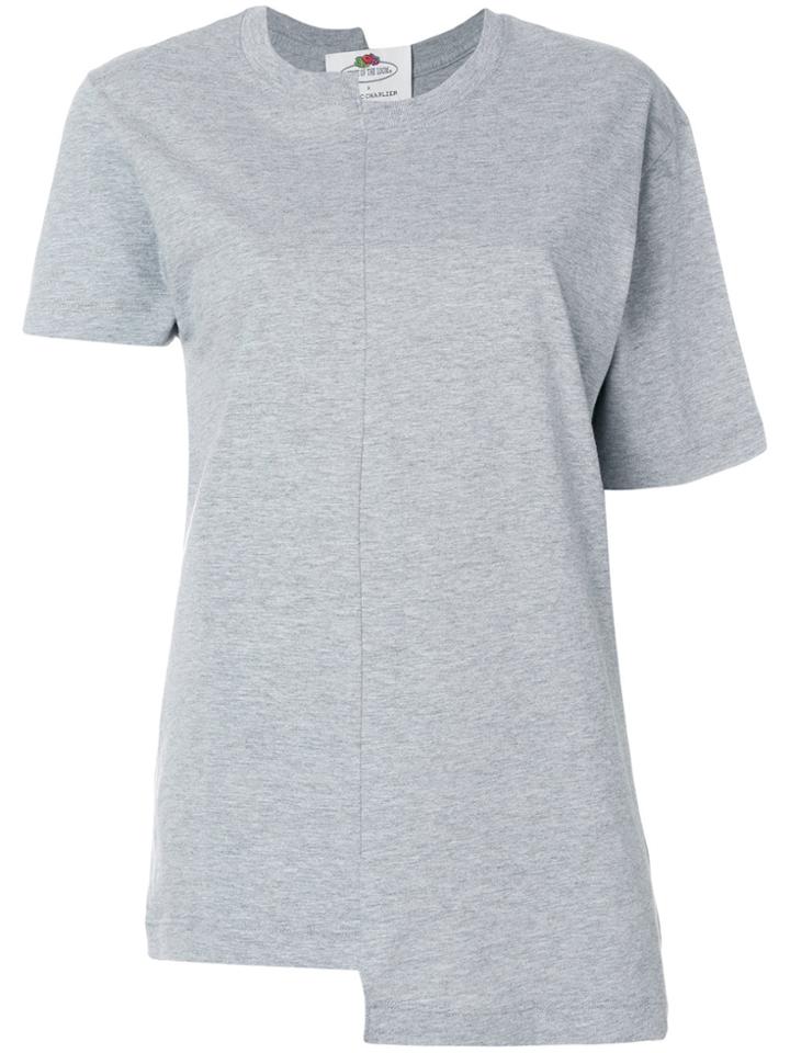 Cédric Charlier Asymmetric T-shirt - Grey