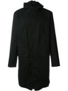 Raf Simons Isolated Heroes Parka Coat, Men's, Size: 48, Black, Cotton/viscose/cupro