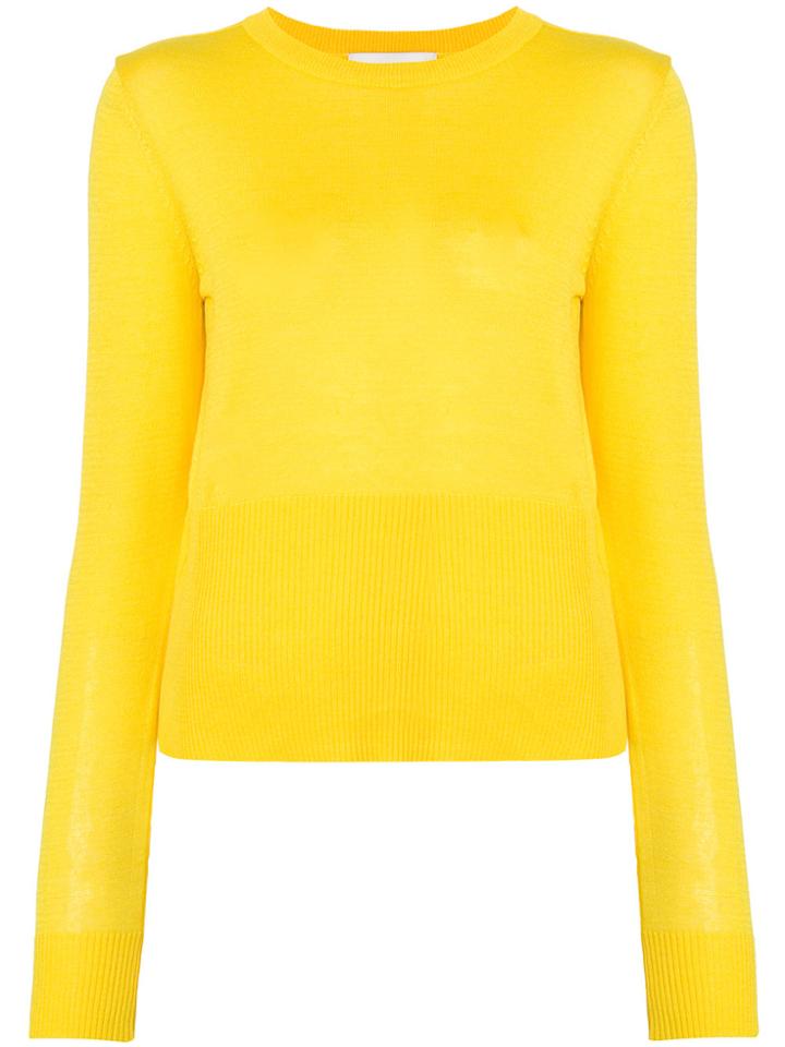 Neul Round Neck Jumper - Yellow & Orange