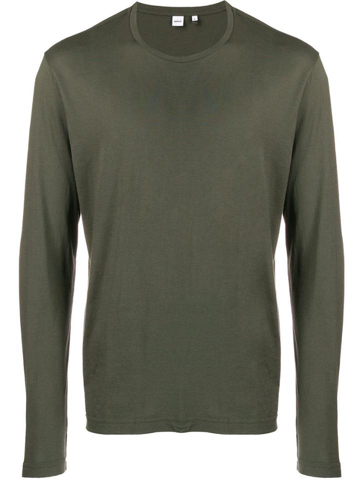 Aspesi Plain Long-sleeved Shirt - Green